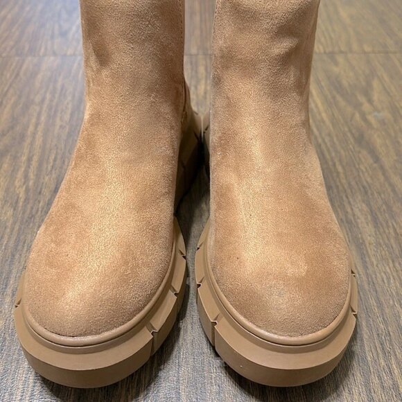 BP Platform Chelsea Boots Lug Sole Chunky Ankle Booties - Picture 4 of 8